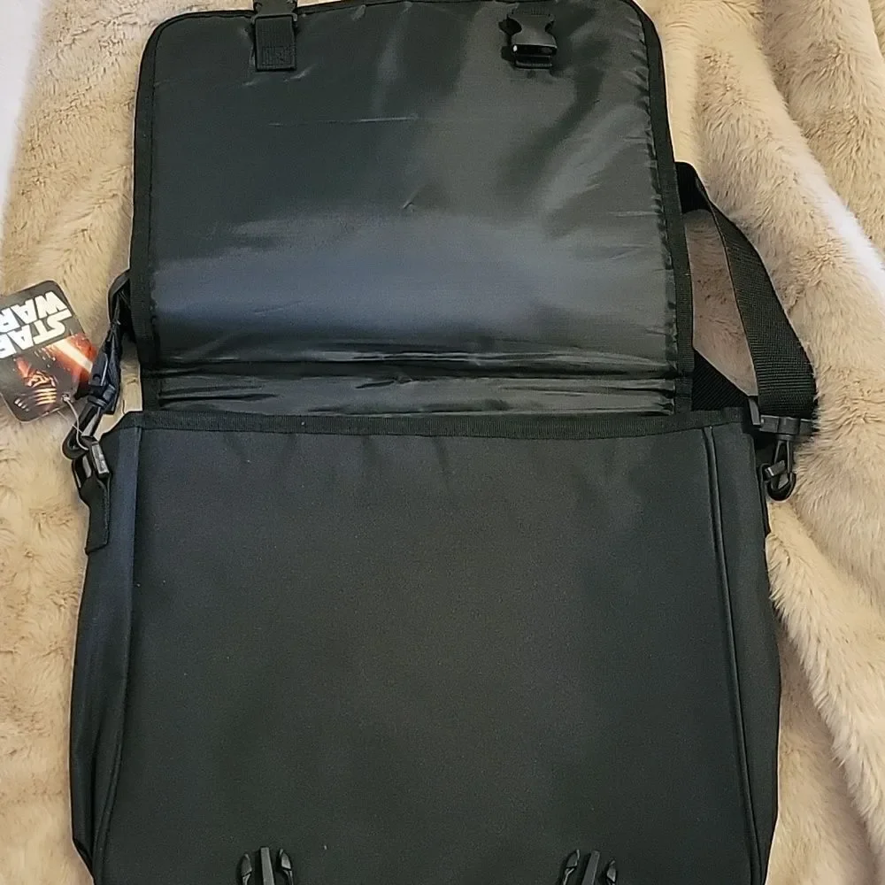 DISNEY STAR WARS BLACK STORM TROOPER MESSENGER BAG - NEW WITH TAGS